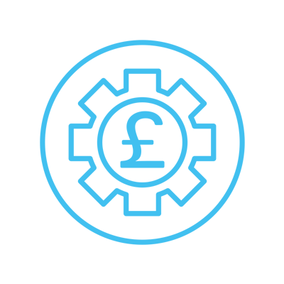 Icon of a cog wheel and a pound sign in the centre