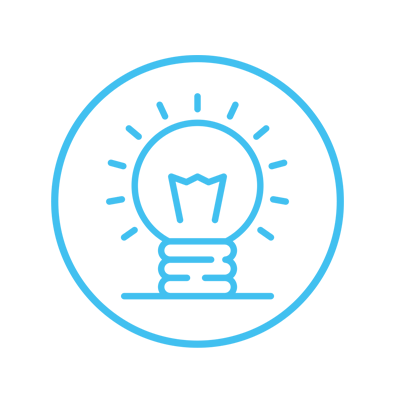 Icon of a lightbulb