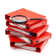 This is an image of some ringbinders