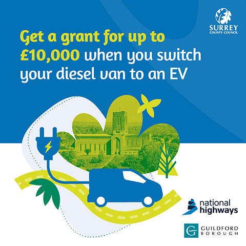 Get a grant for up to £10,000 when you swap your diesel van to electric