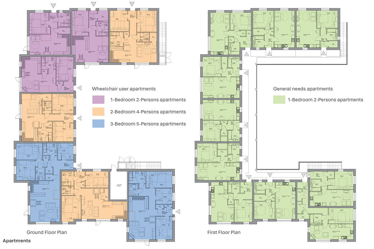 Floor plan for apartments