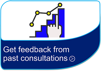 Get feedback from past consultations button