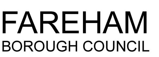 Fareham Borough Council logo in black and white