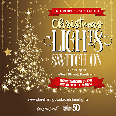 Christmas lights switch on 2023