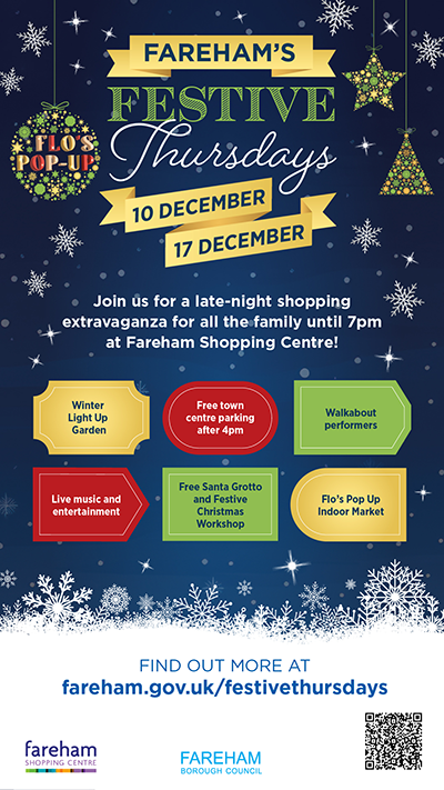Fareham's Festive Thursdays poster