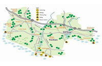 Map of Fareham foreshore areas
