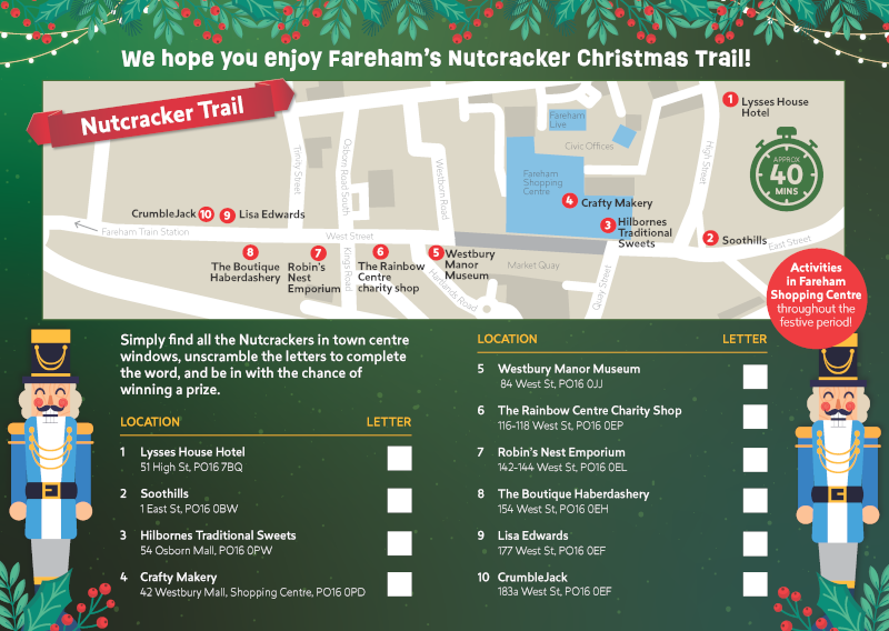 Map of nutcracker trail