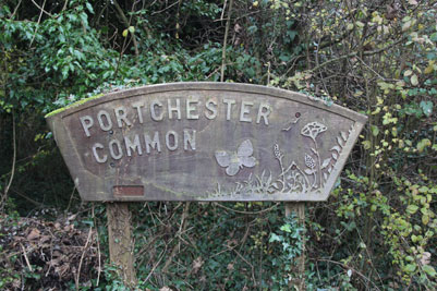 An image of Sign for Portchester Common