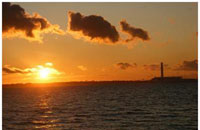 Photograph of a sunset