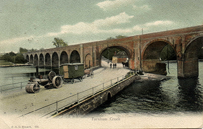 Fareham viaduct postcard