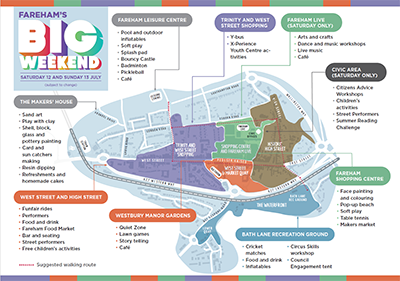 Big Weekend map