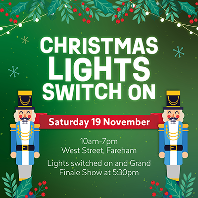 Image of crowds in West Street at Christmas lights switch on