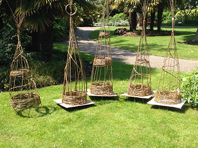 Willow obelisks