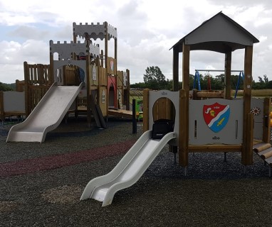 Abbey Meadows climbing equipment and slide