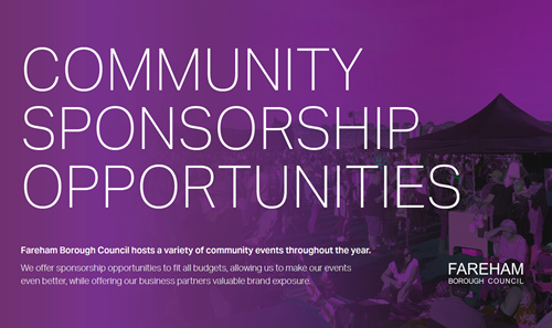 Community sponsorship opportunities