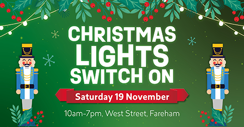 Festive image advertising Christmas Lights switch on 19th November