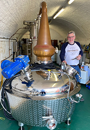 Photo of Giles Collighan at Portsmouth Distillery