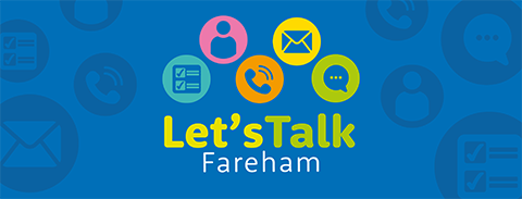 Colourful Let's Talk Fareham logo