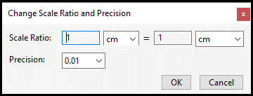 Screenshot of Change Scale Ration and Precision