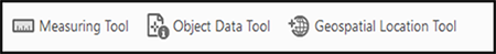 Screenshot of measuring tool panel