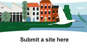 Illustration of Fareham with a button text reading Submit a site here