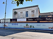 Birks building hoarding
