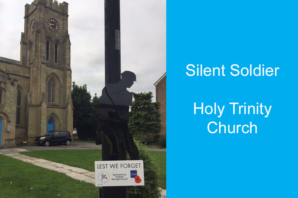 Silent soldier at Holy Trinity Church