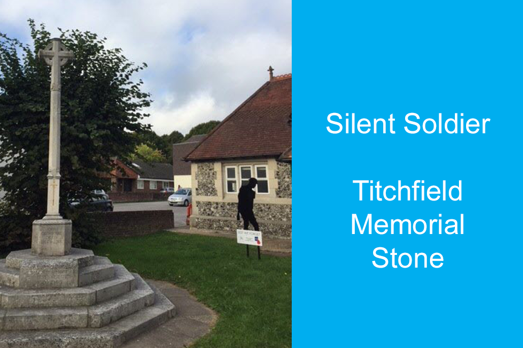 Silent soldier at Titchfield Memorial Hall