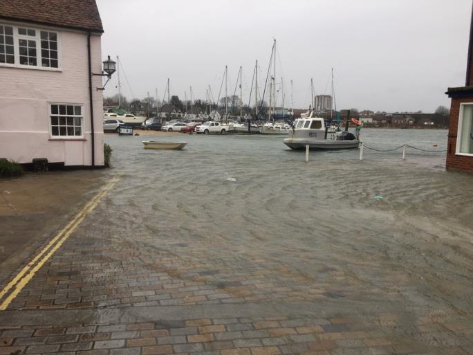 Image of tide covering road