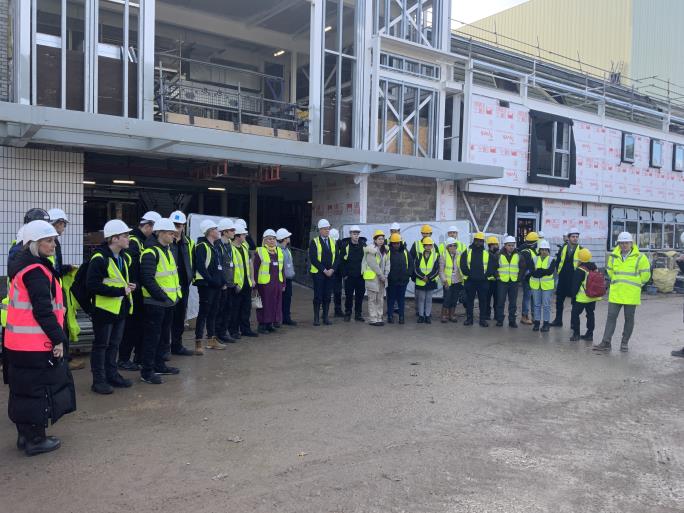 Group photo outside Fareham Live