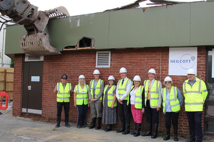 Ferneham Hall demolition