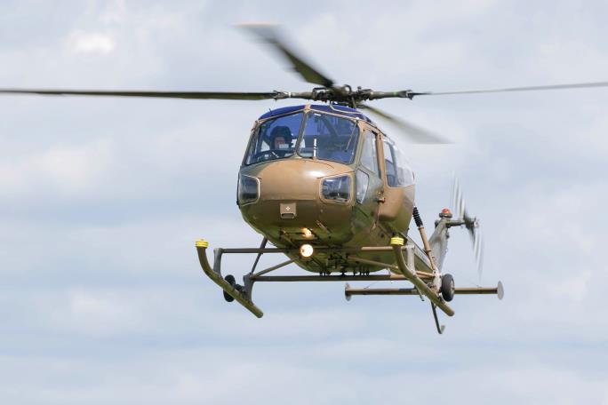 Helicopter hovering