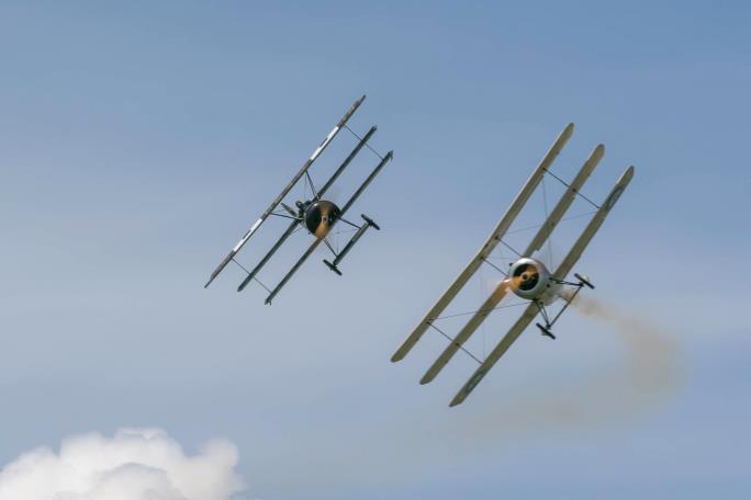 Two WW1 Triplanes