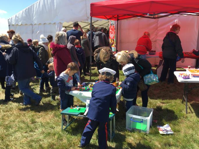 Children enjoying craft activities