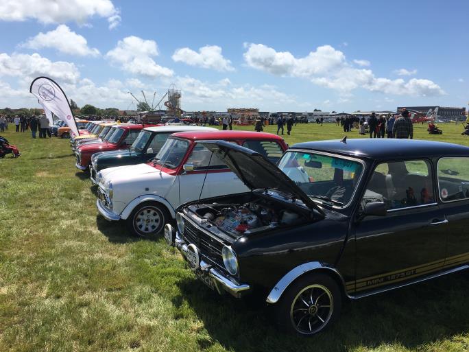 Line of classic Minis