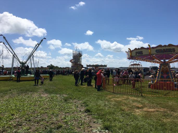 View of fun fair