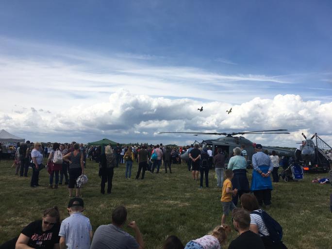 View of crowds