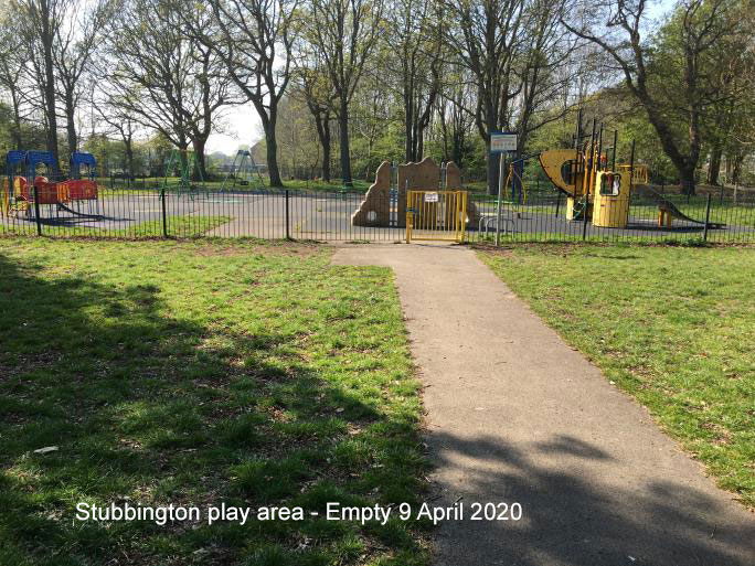 Stubbington play area - Empty 9 April 2020