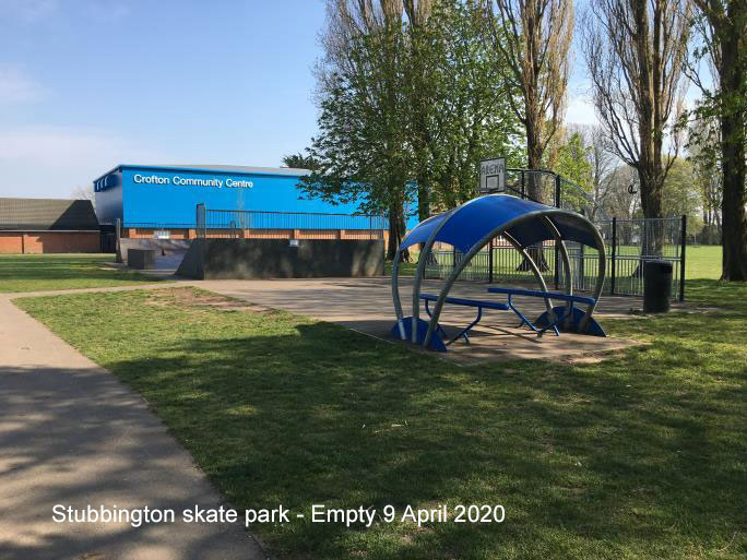 Stubbington skate park - Empty 9 April 2020