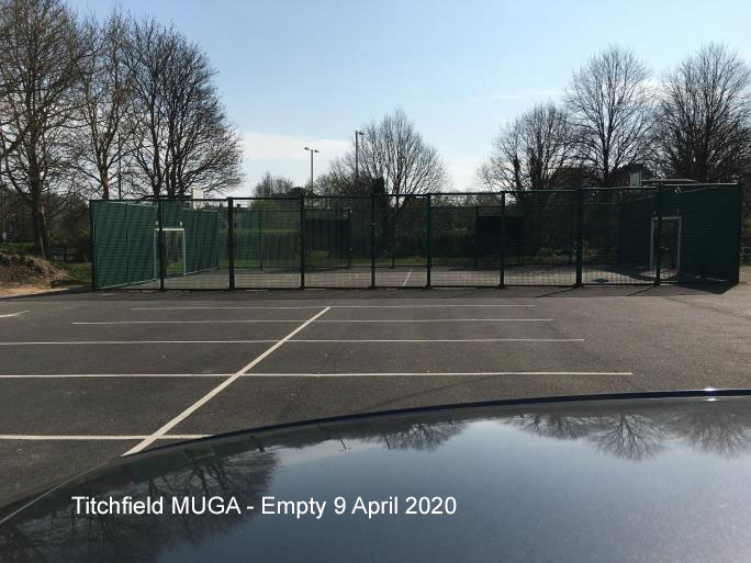 Titchfield MUGA - Empty 9 April 2020