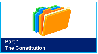 The formal part of the Constitution which is divided into 16 Chapters that set out the basic rules governing the way that the Council operates.