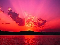 An image of a colourful sunset