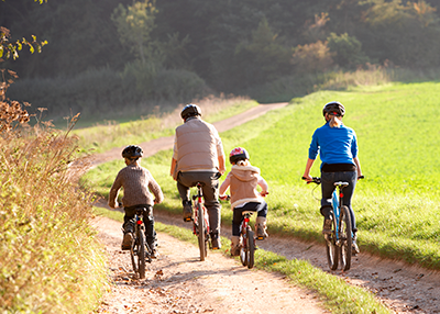 Family bike ride