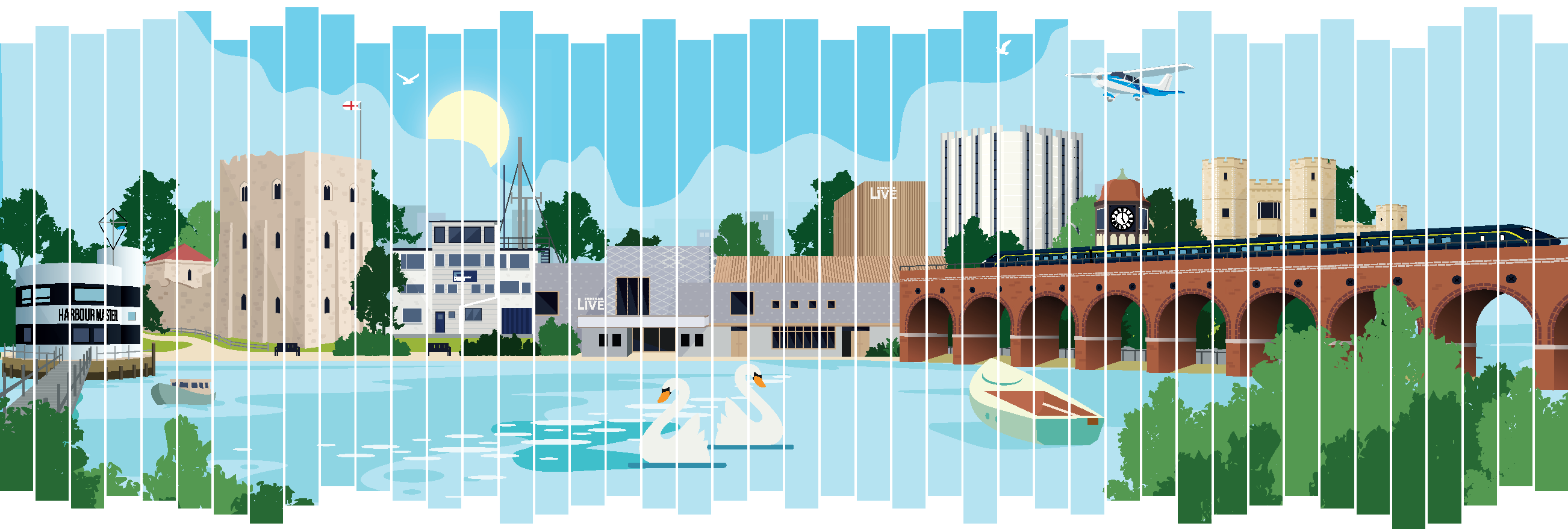 Stylised image of Fareham