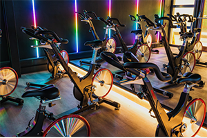 Bicycles in Fareham Leisure Centre Spin Studio