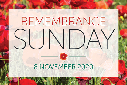 Remembrance Sunday poppies