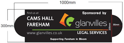 Example of sponsorship sign