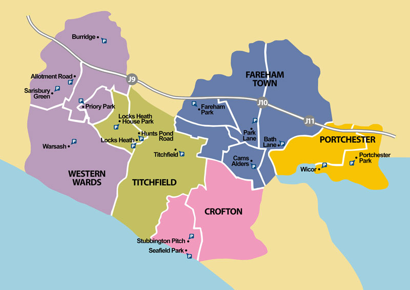 Map of recreation grounds