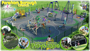 New play area at Holly Brook Gardens