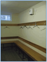 Refurbished changing rooms at Osborne Road